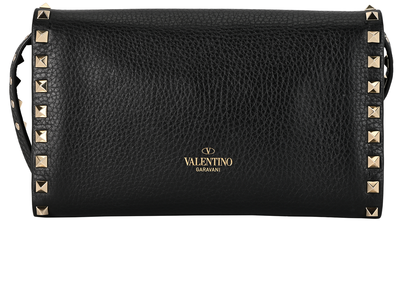 Rockstud Crossbody, &pound;595, Handbags, Black, Leather, Back view